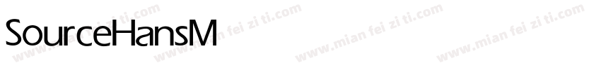 SourceHans Medium字体转换